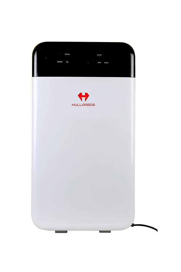 Hullaards AT-11 Portable Air Purifier, removes 99.98% air borne air pollutants in just 1hr with 4-stage filtration