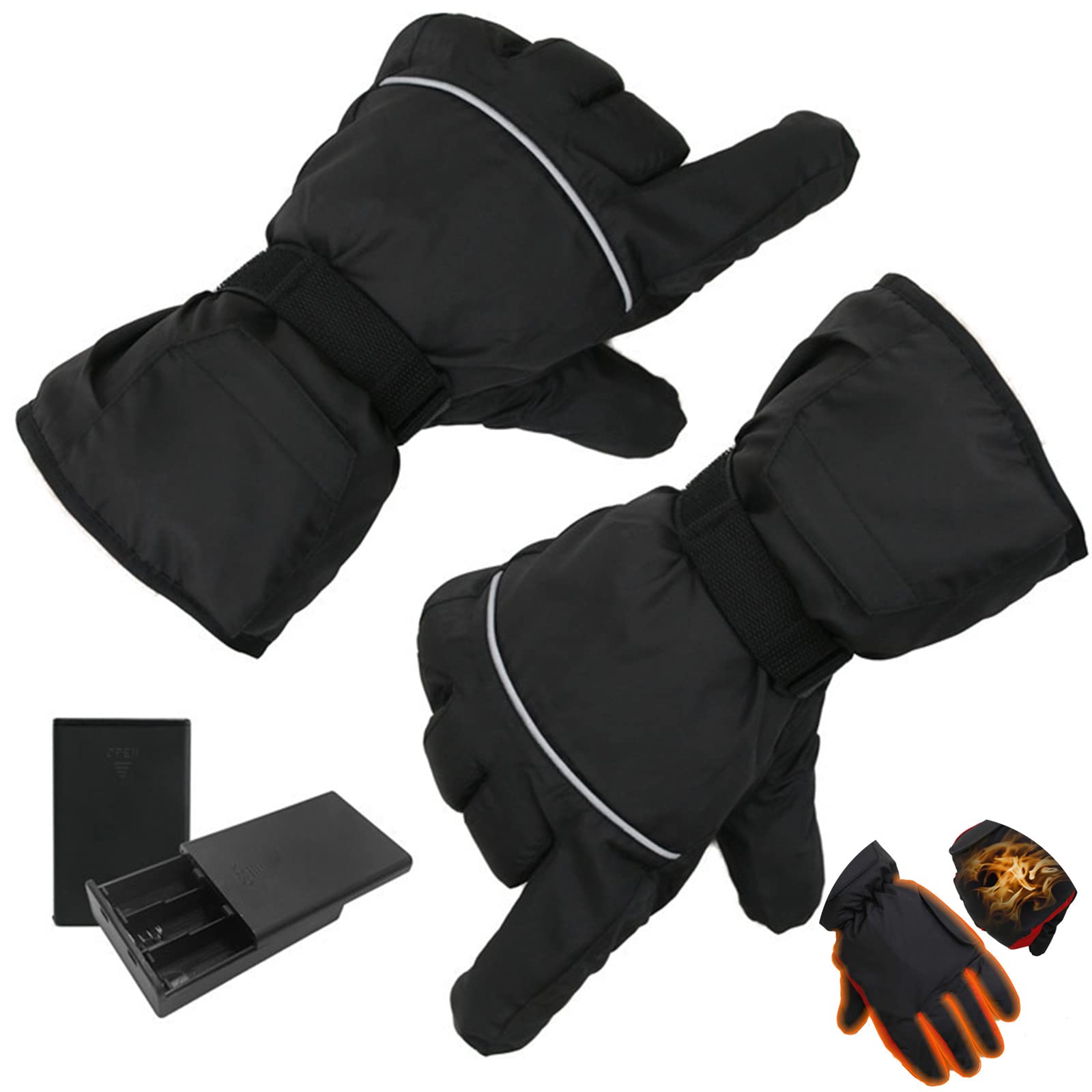 CHEWYNP Guanti Riscaldati Guanti Invernali da Moto per Uomini E Donne - Guanti Caldi Impermeabili per Il Freddo, Abbigliamento per Esterni Riscaldati Guanti Riscaldati Scaldamani per Allen