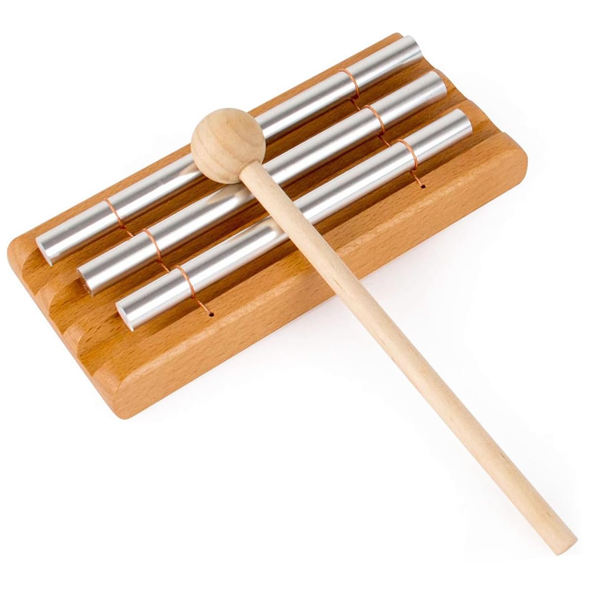 RuiJOTWAT 3 phoneme Wind Chimes Solo Hand Chime, Musically Tuned for Meditation Yoga and Mindfulness, For Teachers and Classrooms