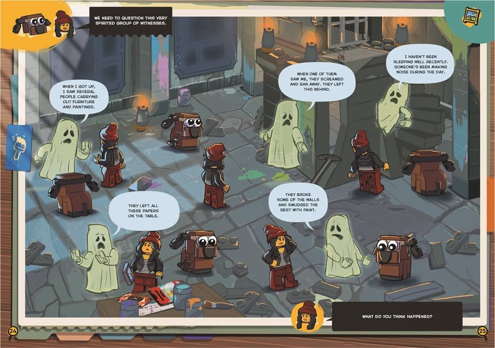 LEGO® Books: Junior Detective Agency (with detective minifigure, dog mini-build, 2-sided poster, play scene, evidence envelopes and LEGO elements)