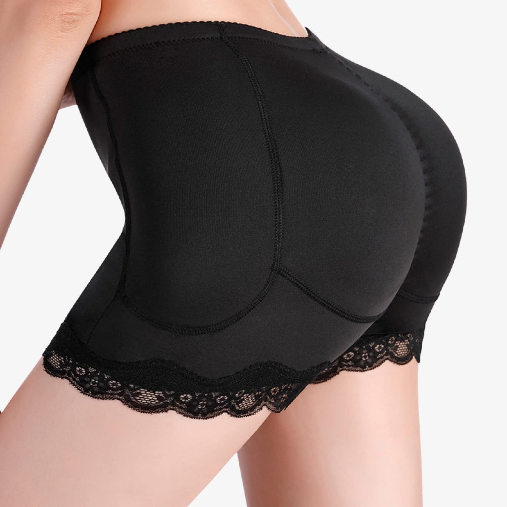 TTDGYYXW damskie bielizna modelująca fałszywy łek bezszwowe majtki wyszczuplają ciało biodra wzmacniają wkładkę do butów push up butt lifter