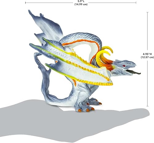 Miniatura 3 de Safari Ltd. Figura de dragón ahumado, figura detallada de 4.5 pulgadas, divertido juguete de dragón ardiente para niños, niñas y niños a partir de 4