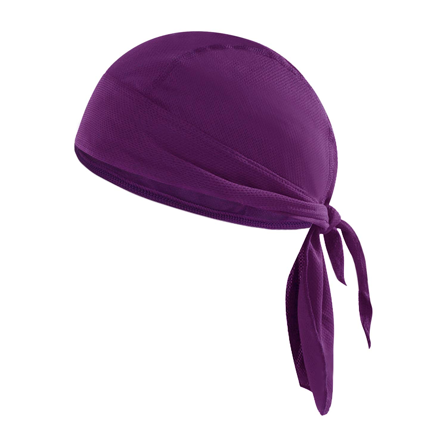 Ipenny Unisex Purple Sports Headwear Cycling Running Hat Quickly Dry Sun Uv Protection Pirate Headscarf Breathable Bandana Cap Under Helmet Hat Skull Cap Motorcycle Beanie