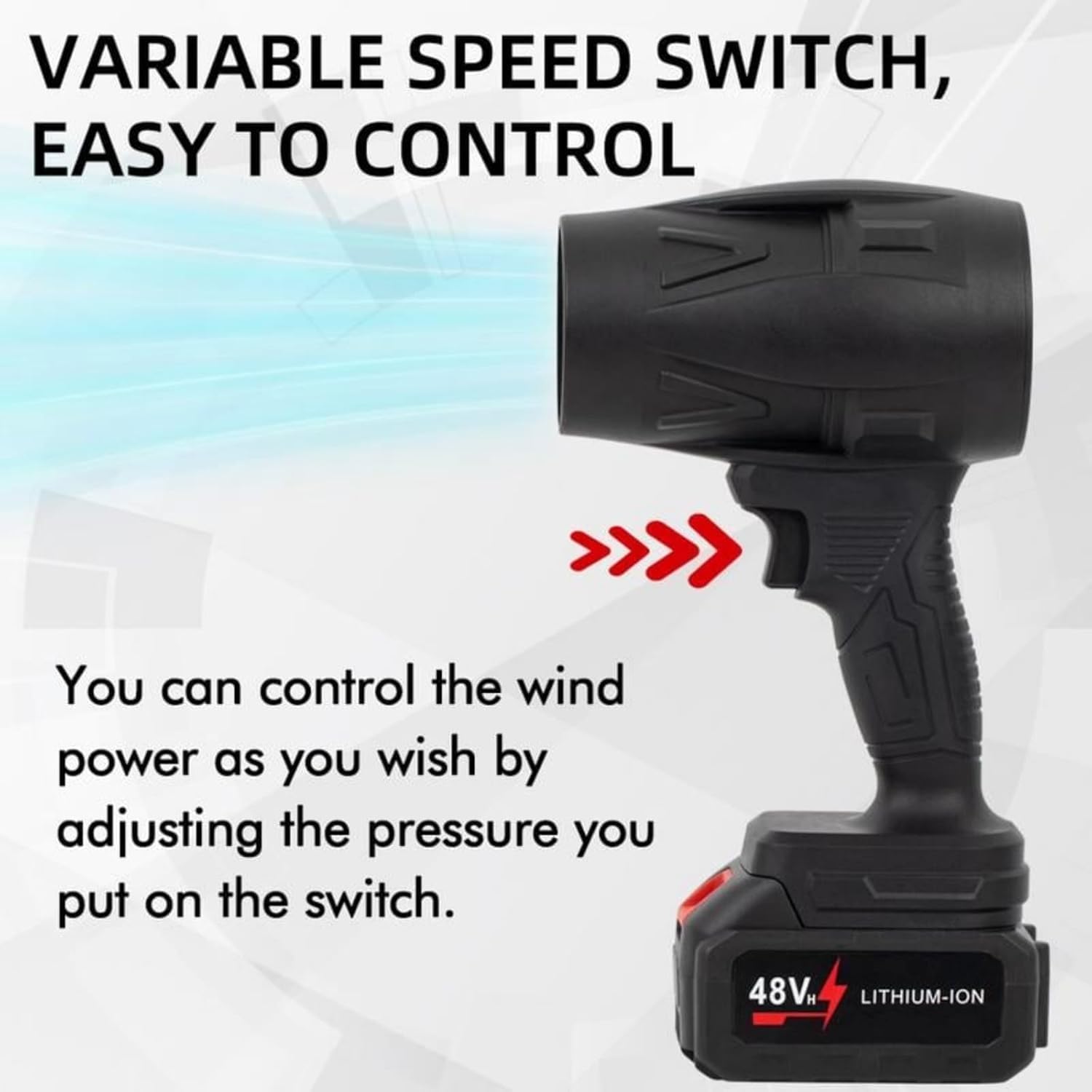 KING FORU Jet Air Blower - Astrophile, 120 MPH, Lightweight Portable TurboDry Cordless Car Dryer, Hair Dryer with Adjustable Speeds, Rechargeable Battery, Safety Switch for Fast Drying & Styling 1