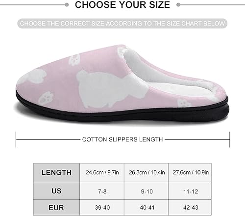 Miniatura 2 de Pantuflas de algodón suave para mujer, lavables, para dormitorio, suela de goma antideslizante