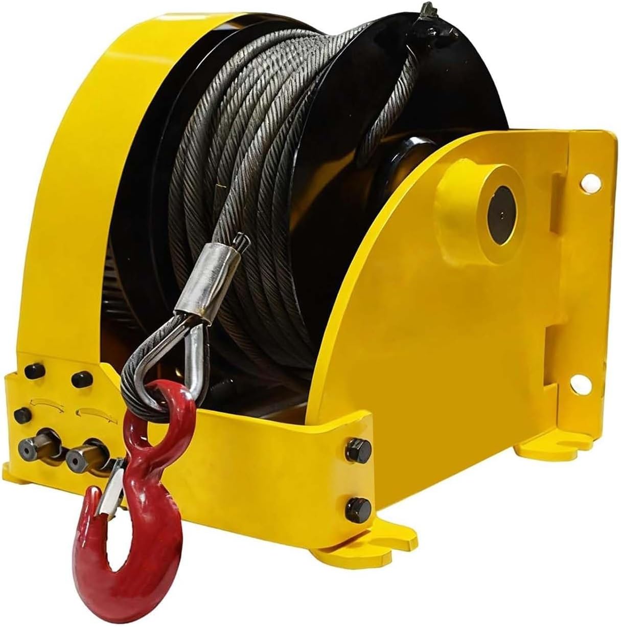 2-in-1 Manual & Electric Winch,Dual Speed Heavy Duty Hand Crank Winch,for Trailer, Boat Or ATV Towing,Material Handling(1000KG)