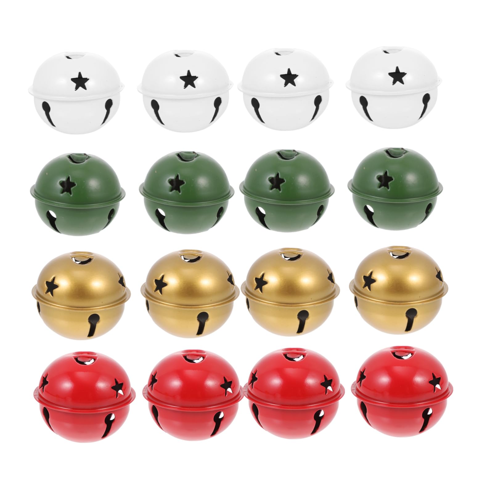 BUGUUYO 40 Pcs Snowflake Bell Christmas Decorations Xmas Tree Balls Decorative Bells Ornaments