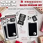Phone-Wallet-Adhesive-Card-Holder-Cell-Phone-Pouch-Stick-on-Lycra-Pocket-by-Gecko-Carry-Credit-Cards-and-Cash-YY-Cat-Double