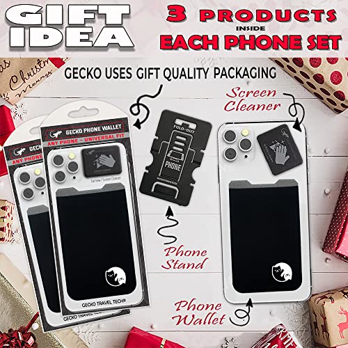 Phone-Wallet-Adhesive-Card-Holder-Cell-Phone-Pouch-Stick-on-Lycra-Pocket-by-Gecko-Carry-Credit-Cards-and-Cash-YY-Cat-Double