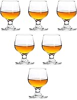 Vista 8 de Juego de 6 mini vasos de chupito de 1.75 onzas, transparentes, súper lindos, perfectos para degustar brandy - Snifters de vidrio