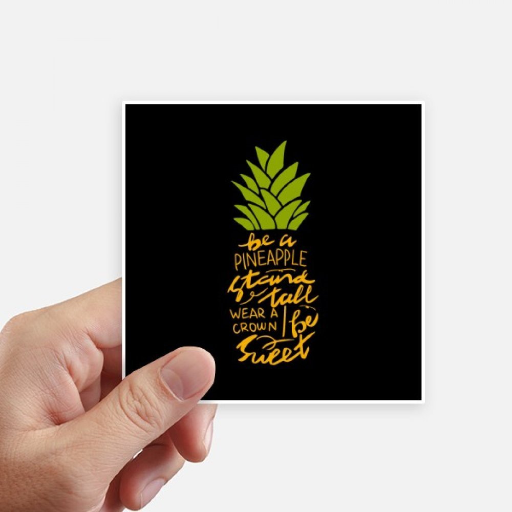 Sticker citation ananas décoration de valise et ordinateur portable voyage