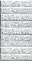 Vista 19 de Pegatinas 3D de pared de ladrillo autoadhesivas de espuma de 30.31 x 13.78 pulgadas, paneles de pared de ladrillo, papel tapiz para sala de estar