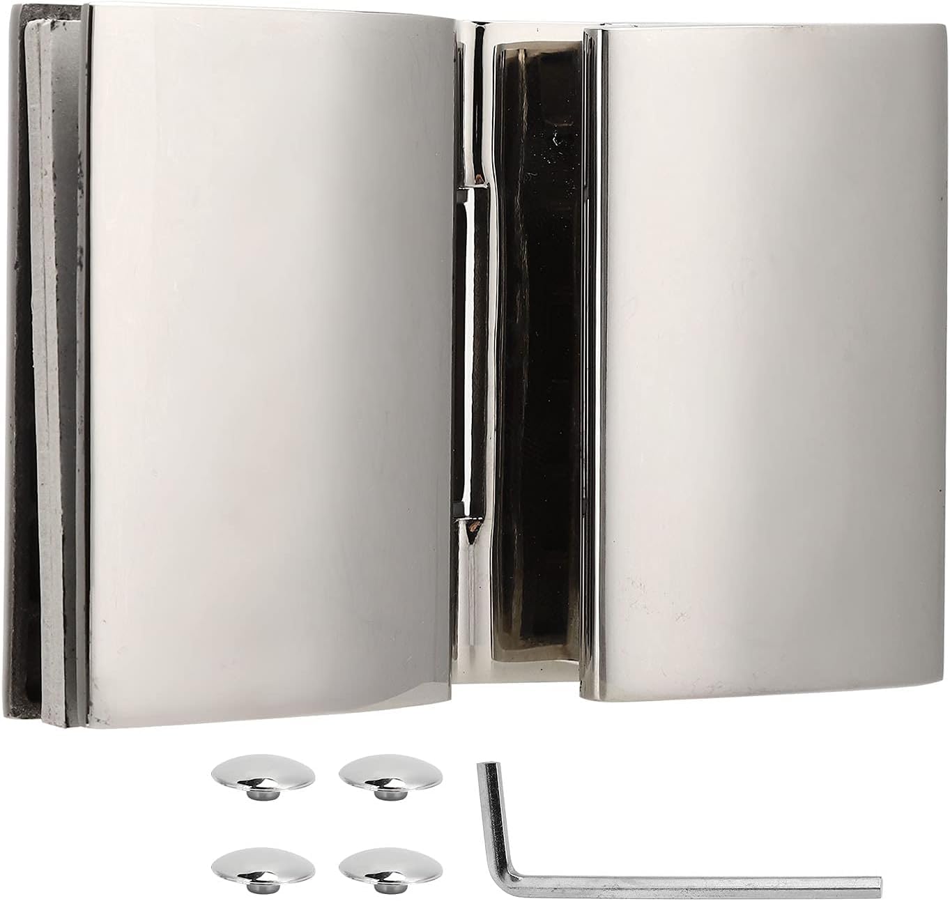Dfhesdfd One Color Glass Door Hinges, Stainless Steel Elegant Thick For Toughened Glass Door For Furniture