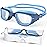 Zeligerstar Kids Swim Goggles,Swimming Goggles for Kids 6-14, Anti-Fog UV Protection Pool Glasses for Boys Girls (Blue/Grey Blue+Clear Lens)
