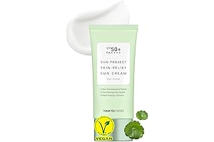 Sun Project Relief Sun Cream SPF50+ PA++++(50ml) - Centella Asiatica Extracts for...