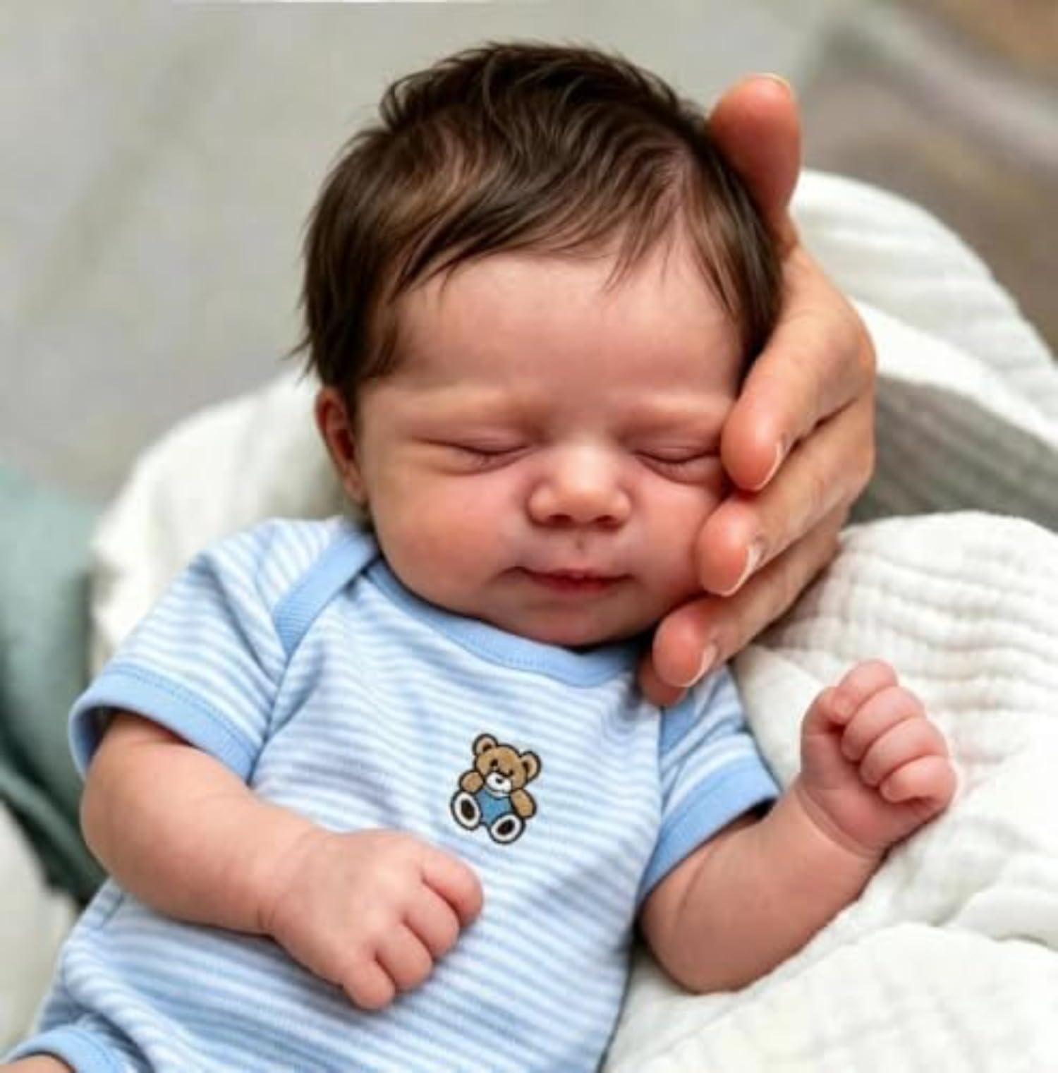 Lonian Poupées Reborn de 48 cm, poupées réalistes Qui Ont l'air réelles (Garçon)