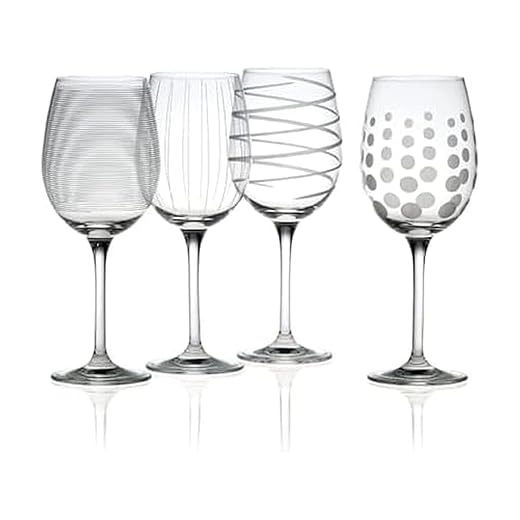 Mikasa Cheers White Wine Glasses, Set of 4, Clear