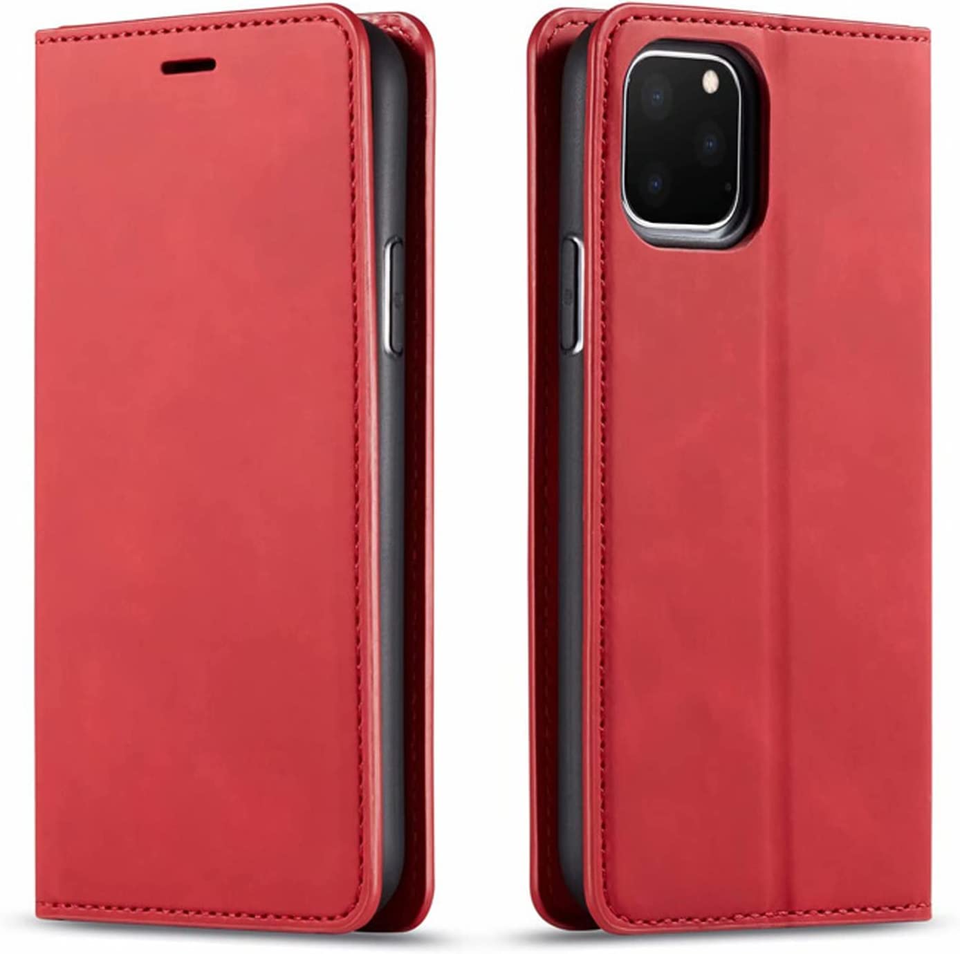 Coque iPhone 11 Pro Max rouge style portefeuille pour vos sorties - 8