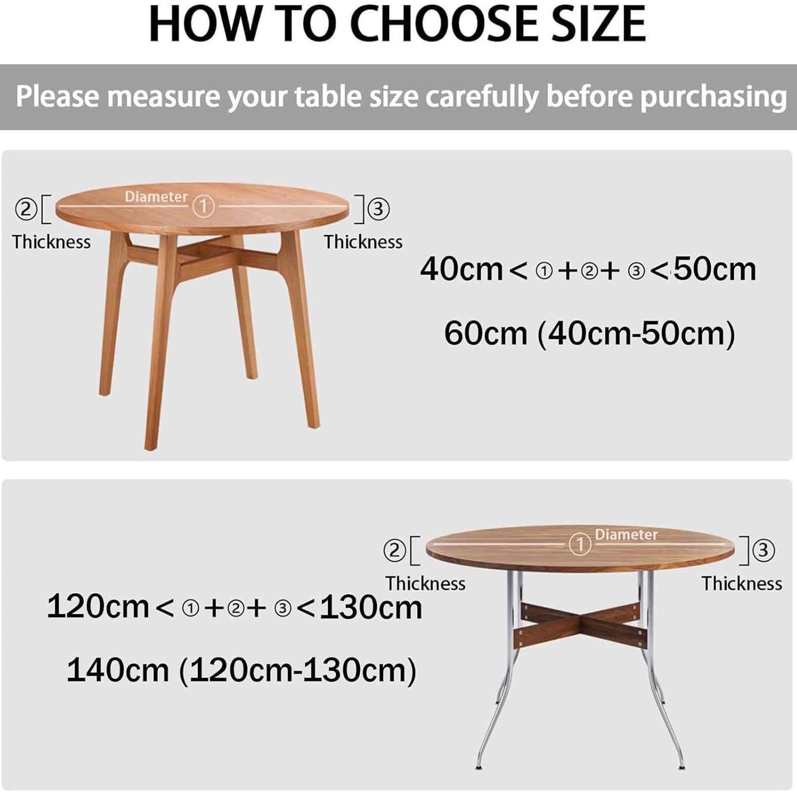 Hixingo Nappe Imprimé 3D, Ronde Nappe De Table Avec Bord Élastique