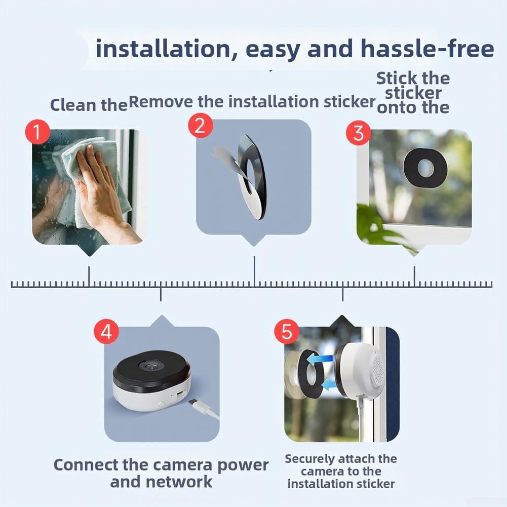 Telecamera Wi-Fi 2K 3MP con AI, visione notturna a colori, audio a 2 vie, WiFi 2,4/5 GHz, telecamera di sorveglianza per interni/esterni, bianco