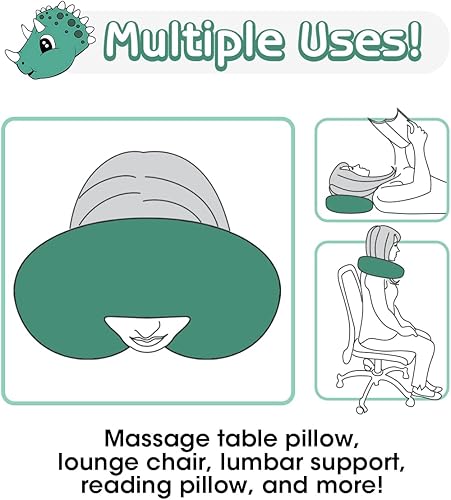 Miniatura 26 de H HOMEWINS Travel Pillow for Kids,Cute Animal Neck Pillow for Boys Girls,Soft Neck Head Chin Support Pillow,Travel Accessories for Airplane, Car