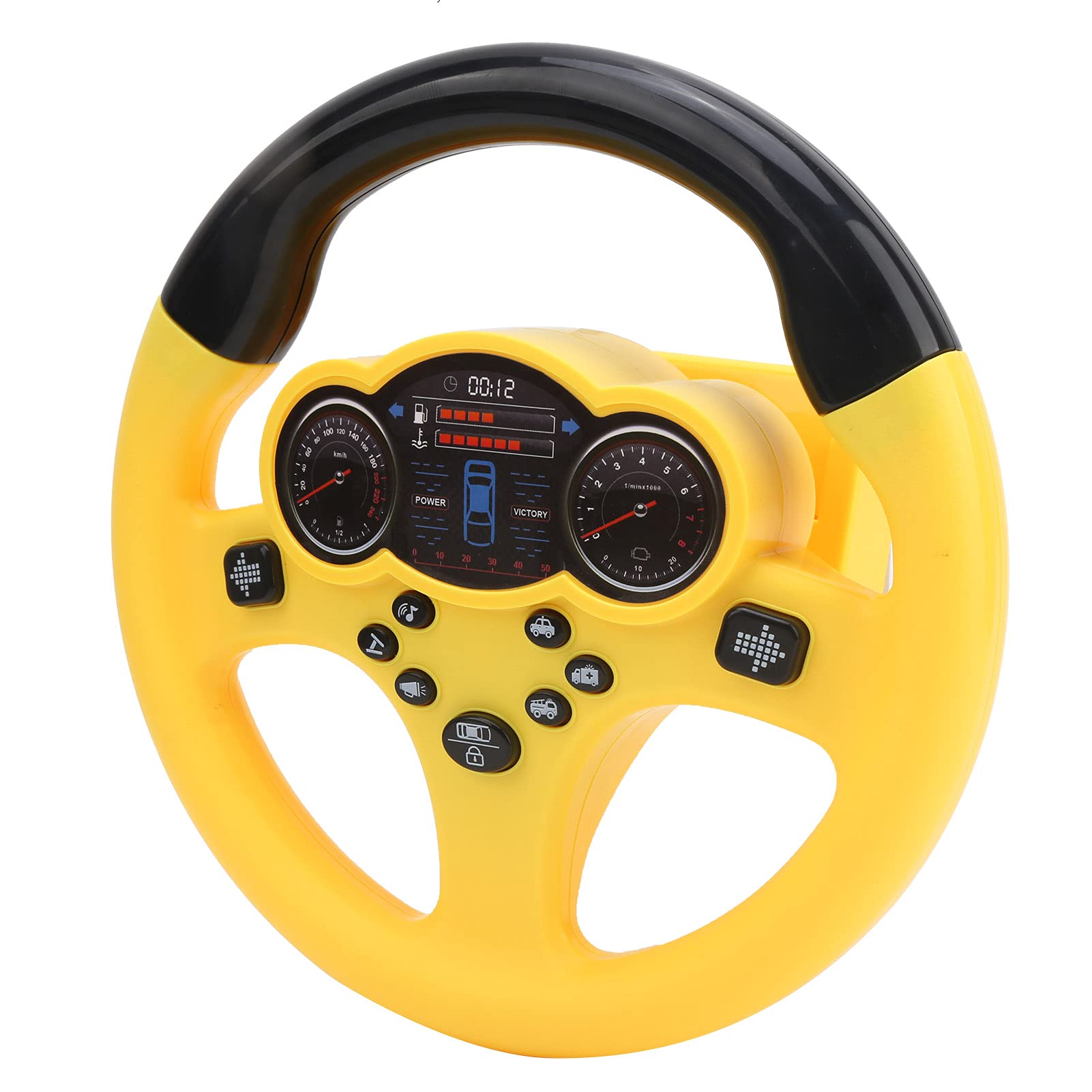 ARTOCT Kids Educational Steering Wheel Toy, 3+ Years (Yellow)