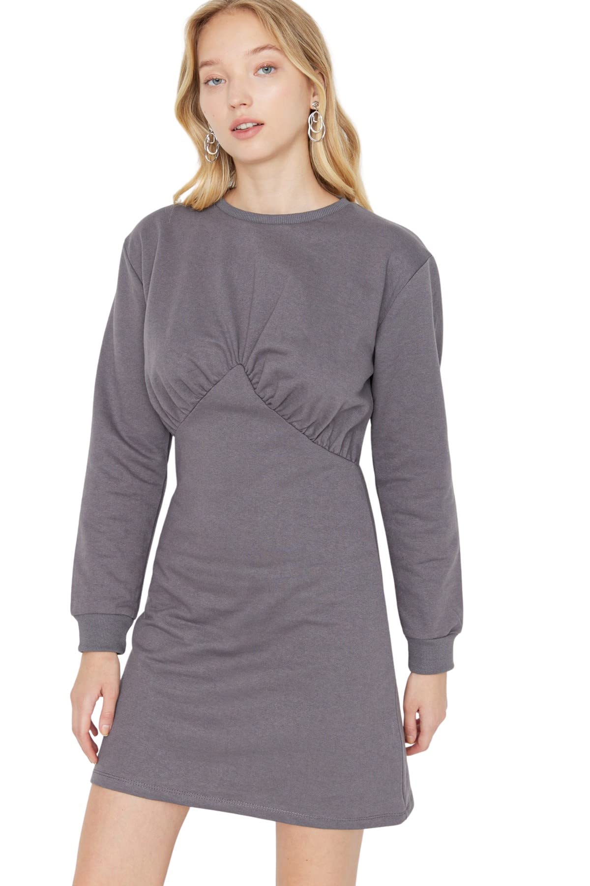 Trendyol Dress - Gray - Mini