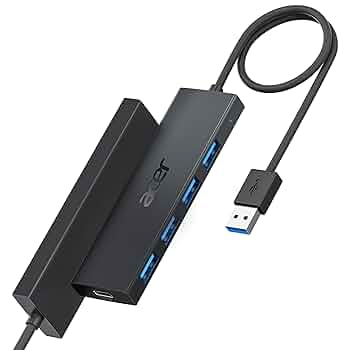 急速充電USBハブ USB-3H420BK【急速充電ポート付きUSB3.1 Gen1 ハブ】急速充電