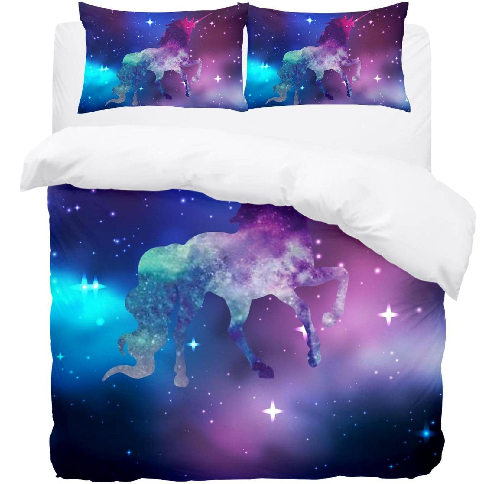 Parure de lit licorne ciel étoilé pour des nuits douces emplies de magie et de tendresse