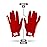 Nxtrnd G1 Youth Football Gloves, Kids Sticky Receiver Gloves (Red, Youth Medium)