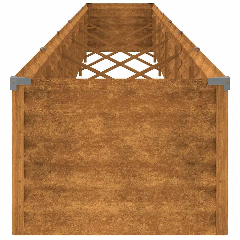 vidaXL Garten-Hochbeet 580 x 50 x 36 cm Cortenstahl