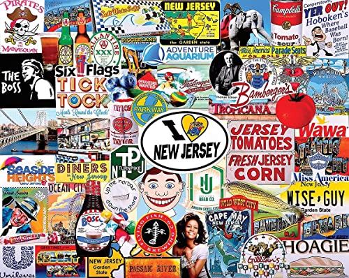 Puzzle de 1000 piezas White Mountain, tema I Love New Jersey, 24"x30" miniatura 2