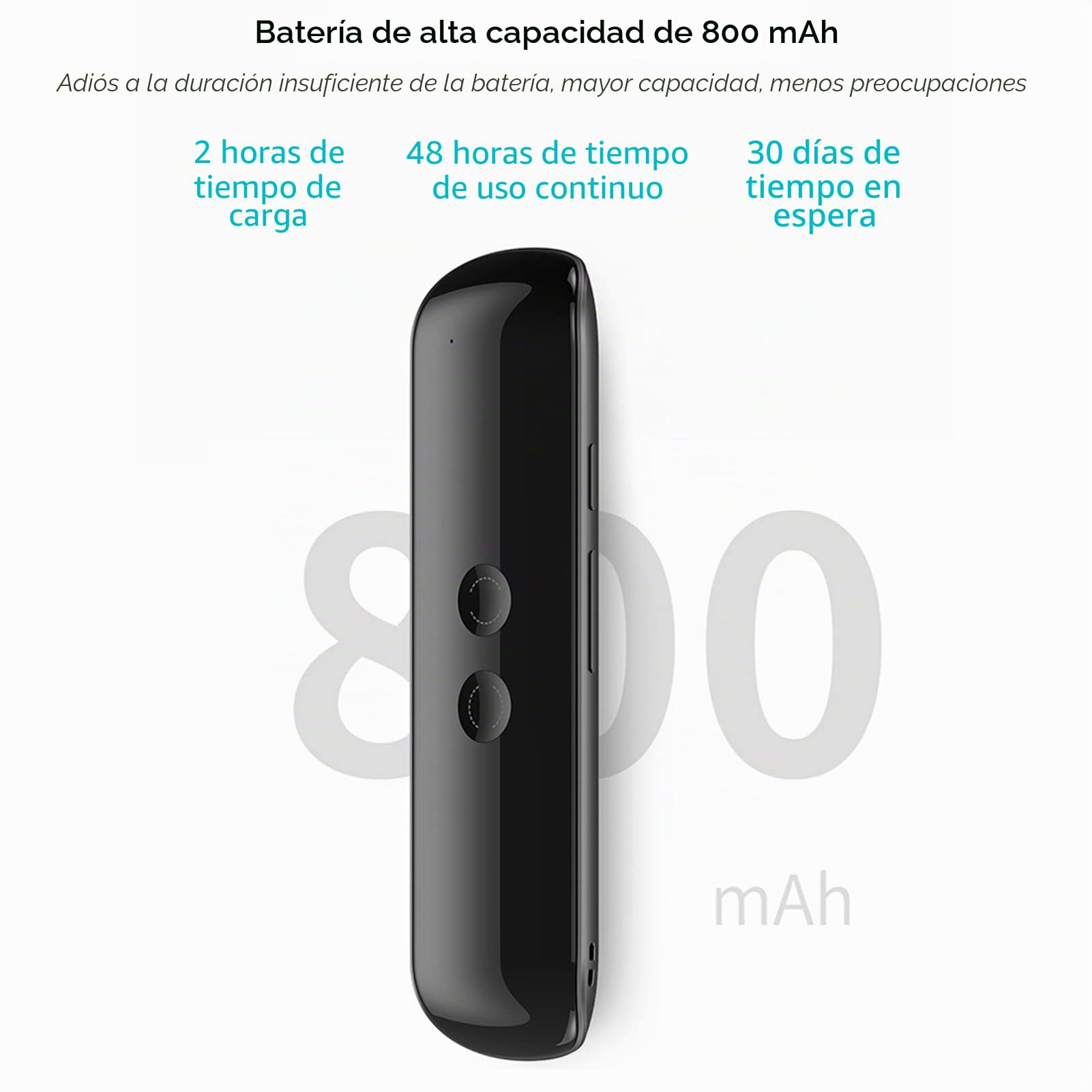 Dispositivo Traductor de Idiomas, 127 Idiomas Bluetooth Traductor de Voz Dispositivo Traductor de Mano para Viajes de Negocios