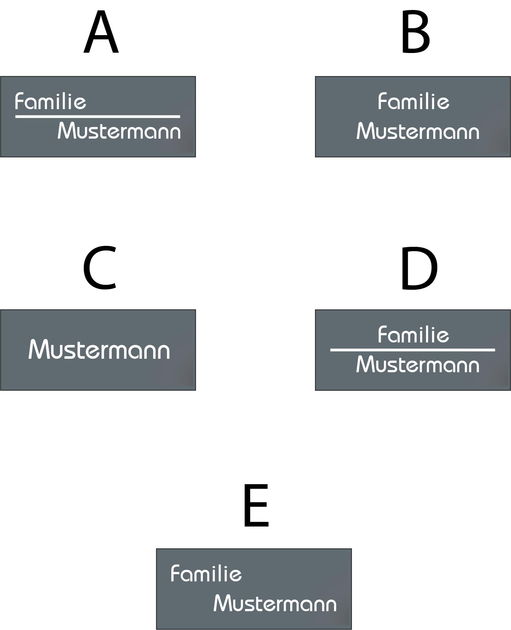 Metzler Funkklingel aus Edelstahl - Kabellos oder kabelgebunden & UV-beständig - hohe Reichweite - Edelstahl Türklingel in Schwarz - Gravur optional (1 Taster)