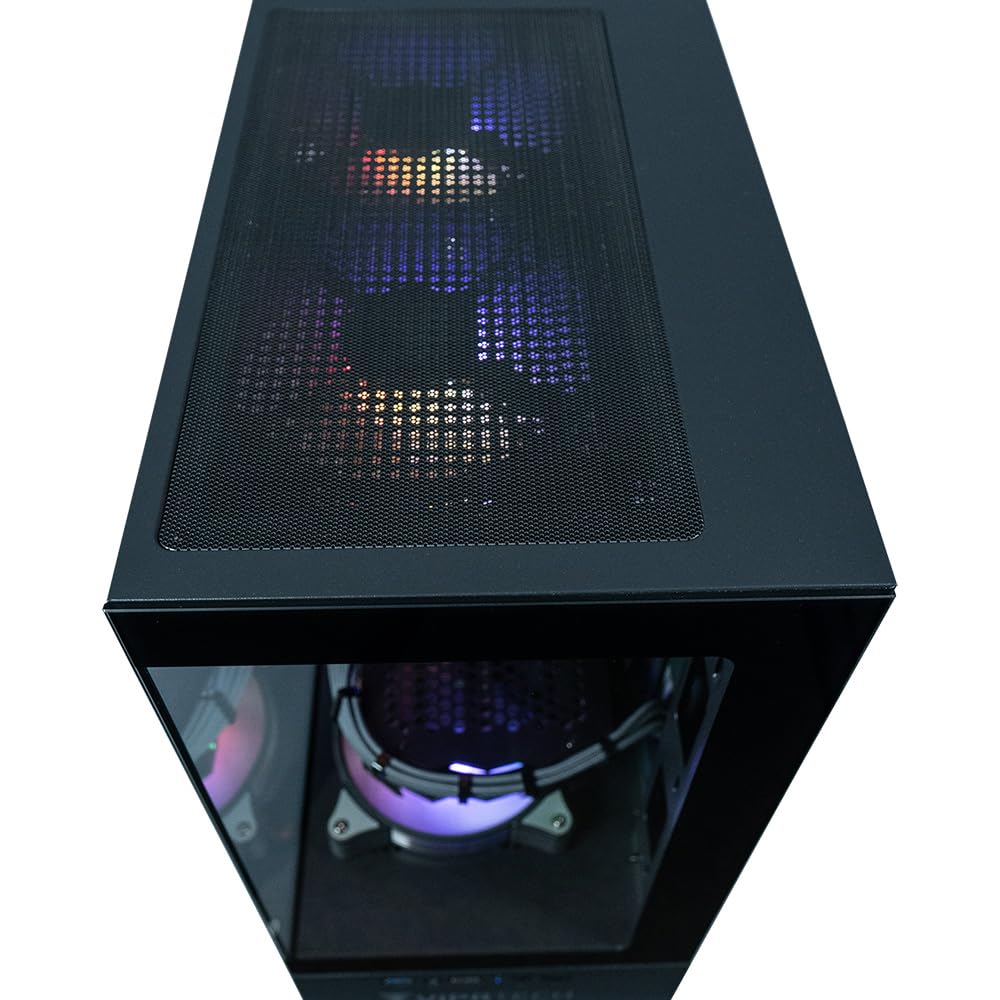 VIPRTECH Stryker 4.0 Gaming PC, Ryzen 7, RTX 5060 8GB, 16GB/1TB, Onyx Black | AMD Ryzen 7 4.4GHz Liquid Cooled, RTX 5060 8GB, 16GB DDR4 RAM, 1TB SSD, 700W PSU