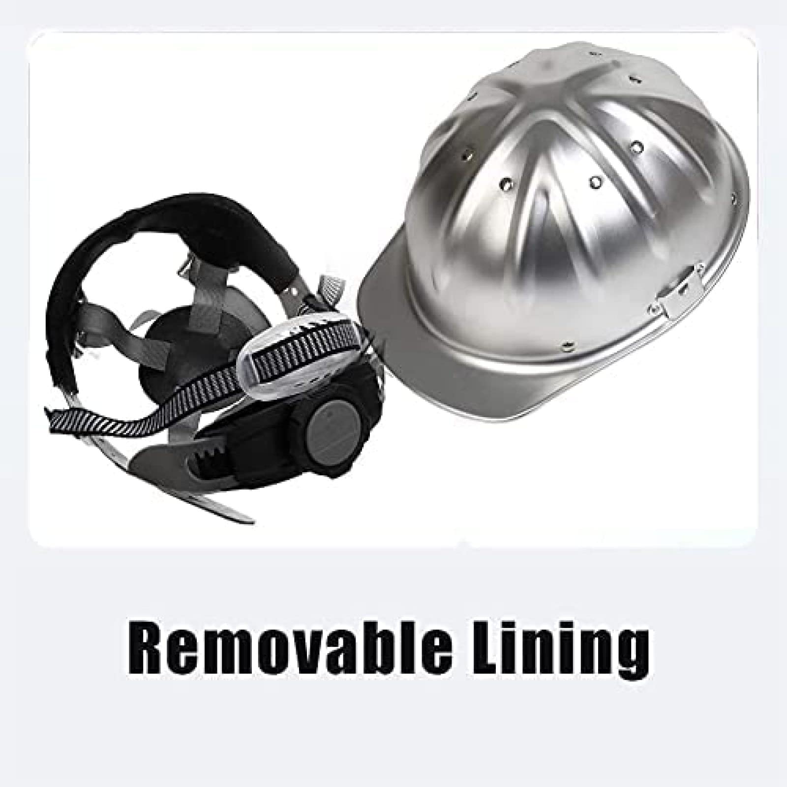 Casco de Seguridad Industrial, Casco de Trabajo ventilado para el Sitio de construcción, Casco de construcción con Correa de 4 Puntos Casco de construcción, Regular, Rojo