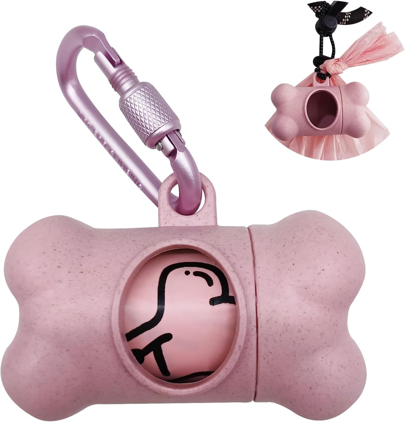 FURHAB Dog Poop Bag Holder for Leash Doggie Waste Bag