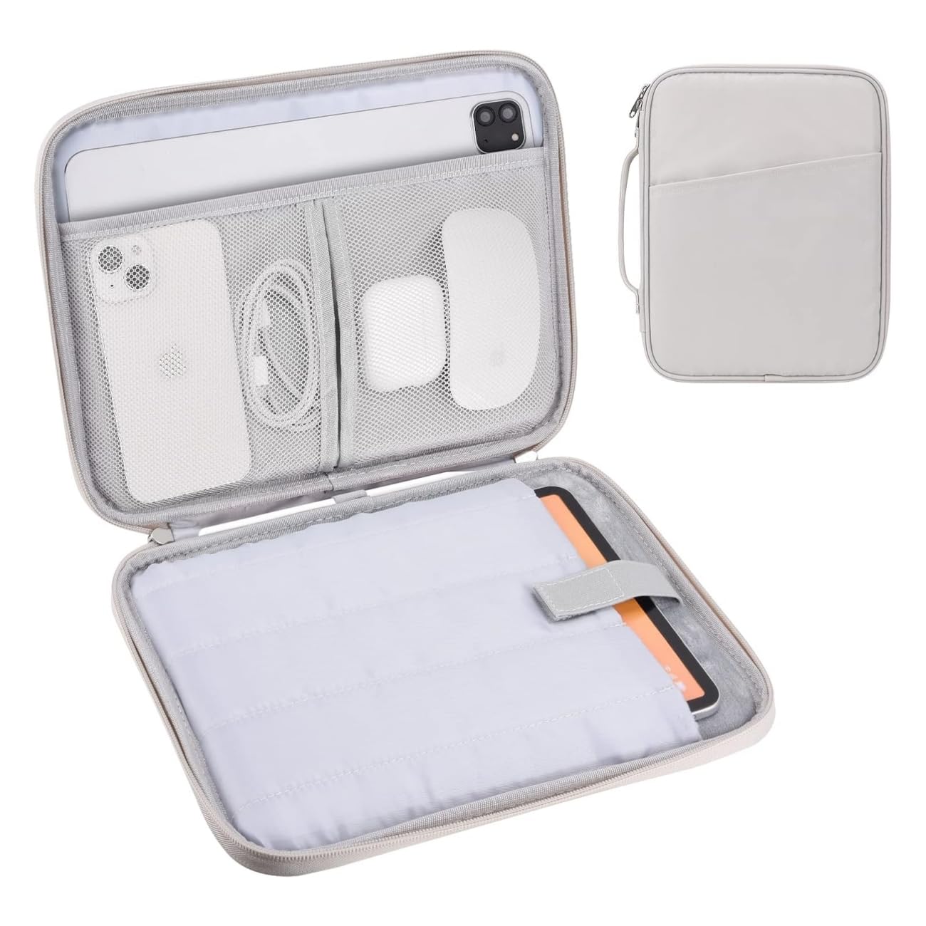 12.9 Inch Tablet Sleeve Bag, Compatible with 13 Inch New iPad Pro M4 & Air M2 2024, iPad Pro 12.9 inch M2&M1, Galaxy Tab S8+/S9+ 12.4", Waterproof Bag Carrying Case with Pocket