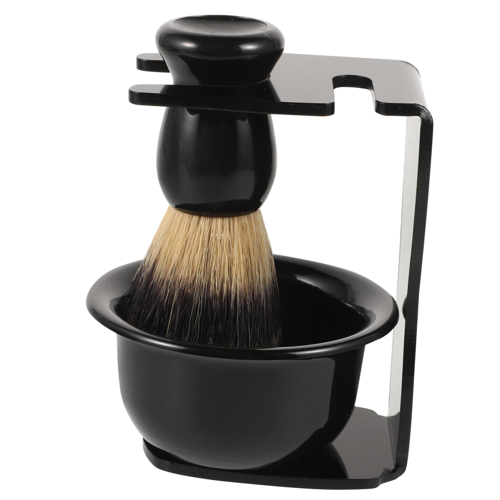 VALICLUD 1 Set Set Elegant Shaving Kit Set with Nylon Bristle Brush Lathering Bowl Stand for Men Manual Shaving Holder for Comfortable and Efficient Grooming Experience