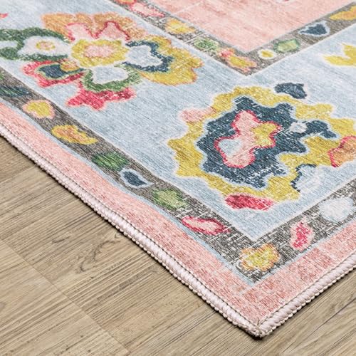 Tapete decorativo oriental lavable 118x90 cm miniatura 5