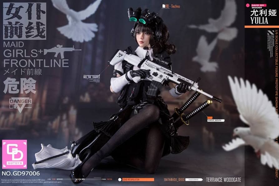 現状　ミリタリー女性　メイドアクションフィギュア用衣装　武器　アクセサリーセット 現状ミリタリー女性メイドアクションフィギュア用衣装武器アクセサリー