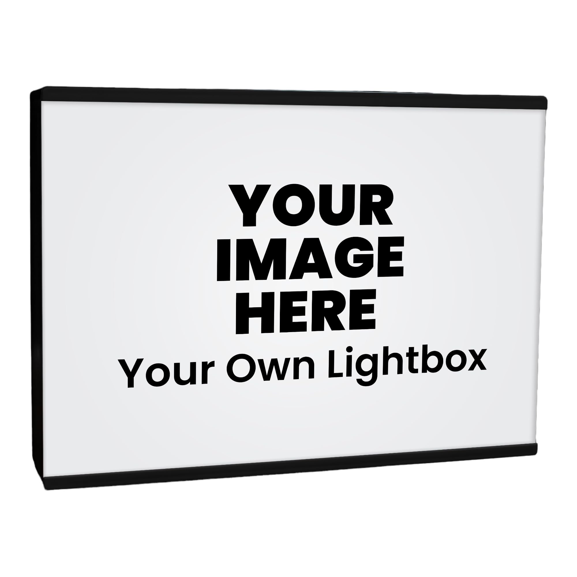 Echo Three Multicoloured Logo Light Box Xl | Custom Design Print Lighting | Illuminated Custom Branding Logo Lamp | Led Own Design Frame | Workplace Identity Signage Light Up | Bespoke Event Light Panel Display