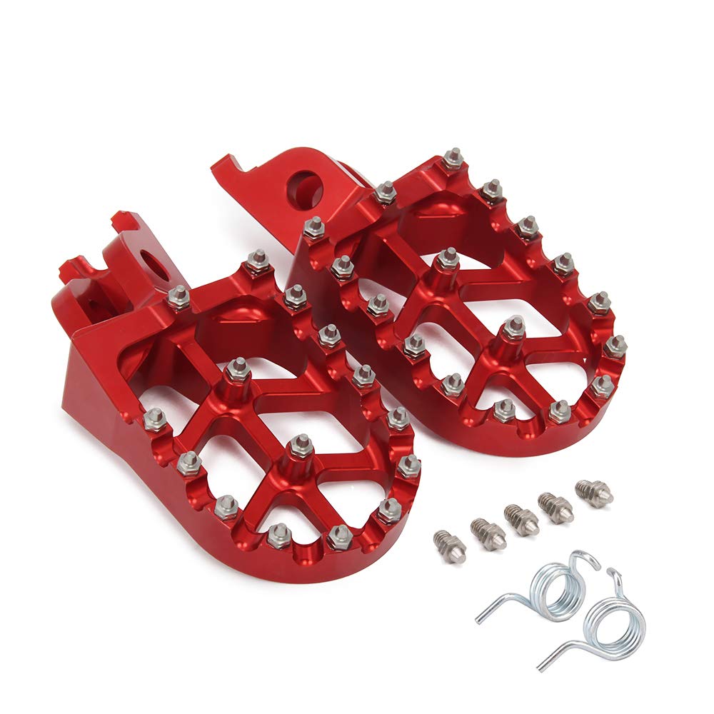 CWDQYNLG Kick Start Crank Motorcycle Gear Shift Foot Lever Pegs Rest Footrests Pedals Footpegs for CRF250R 2004 2005 2006 2007 2008 2009
