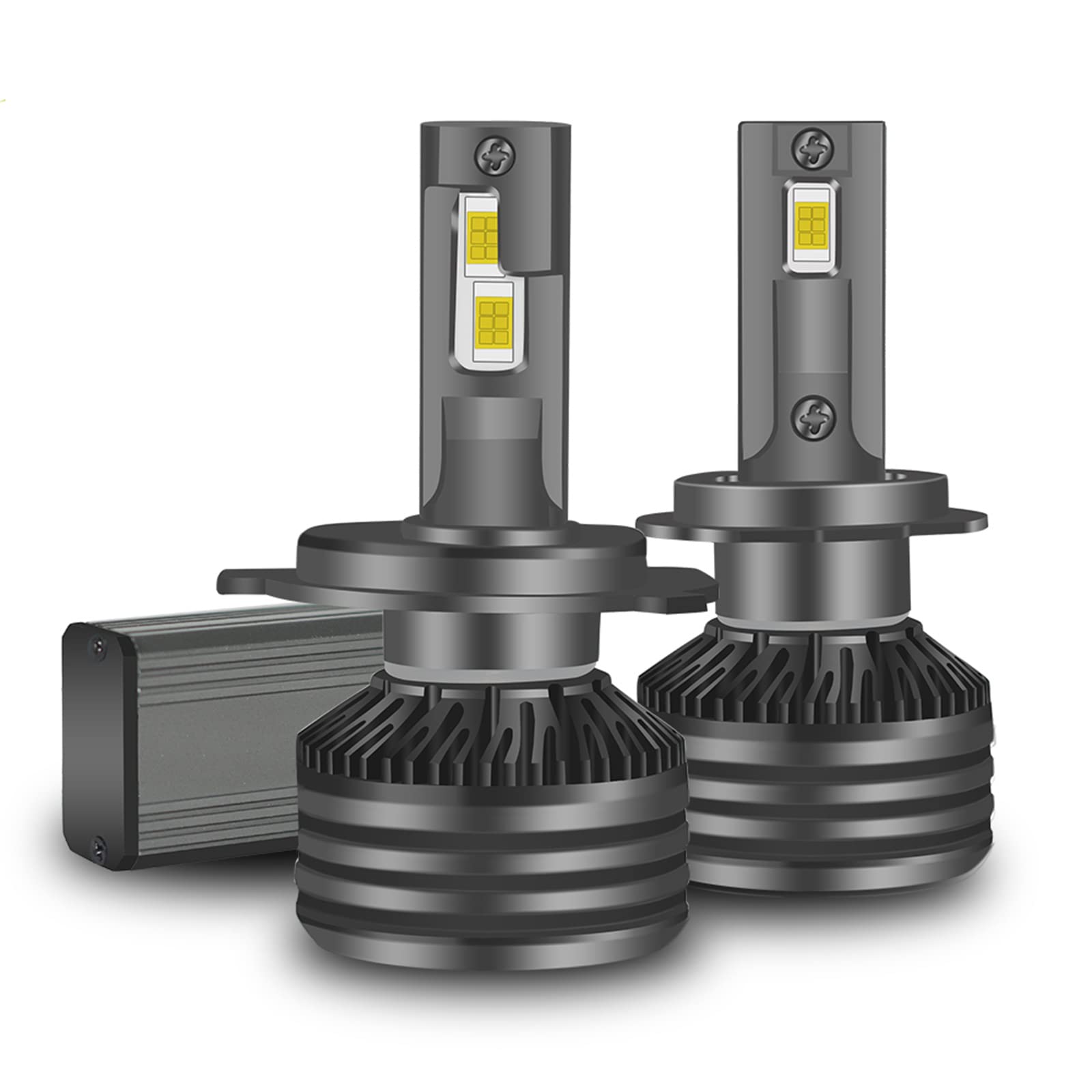 Lampadici Del Proiettore LED, 30000 Libbre Più Luminoso E Basso Raggio Basso, Kit Di Conversione A LED Super Luminoso Bianco Da 6000K, Pacchetto Di 2,H4