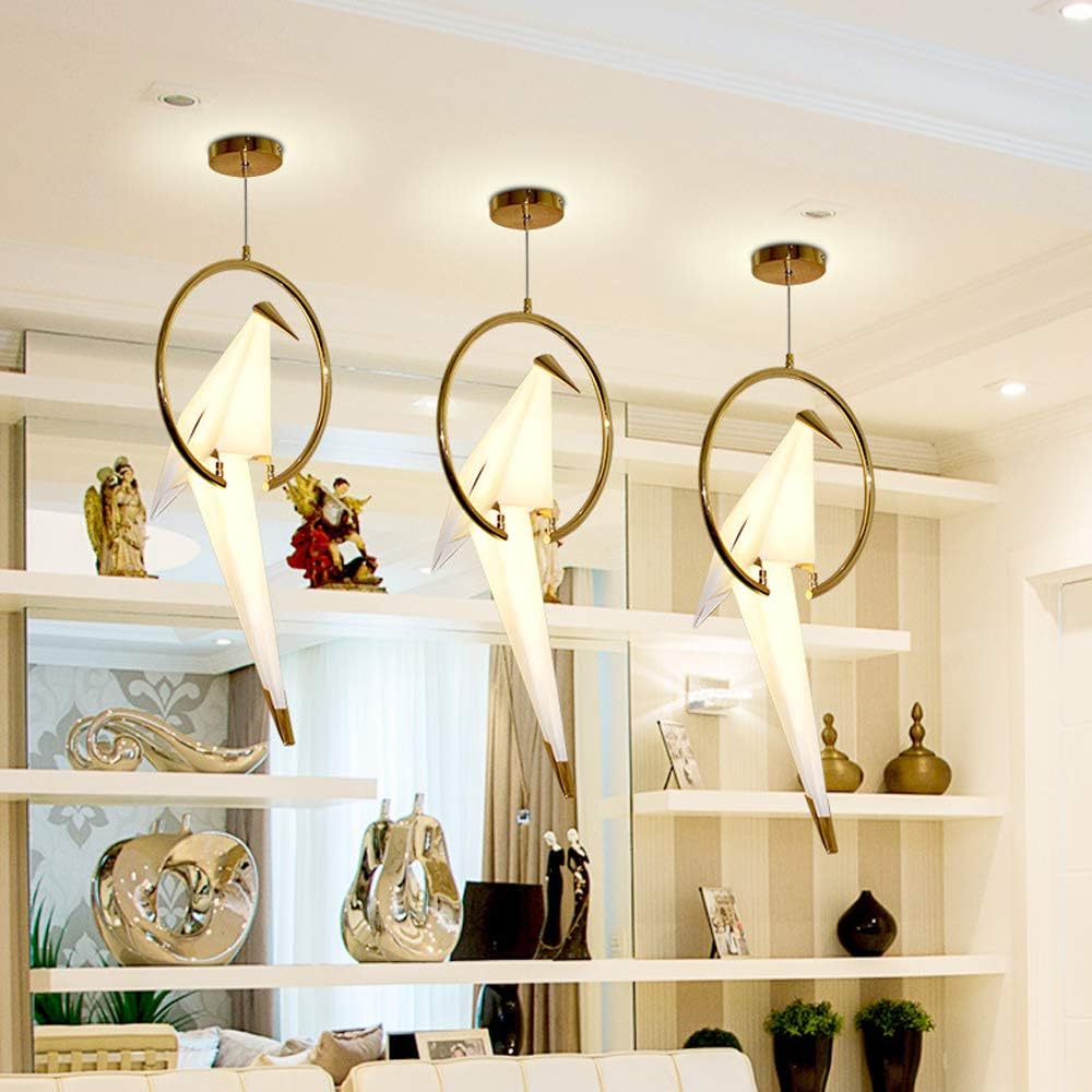 ❤ Crazy Deals NIUYAO Vivid Bird Pendants Light, 32 Height Pendant Lamp Mounted Lighting Fixture Ceiling Light Bird Chandelier (Bulb Included) 440079