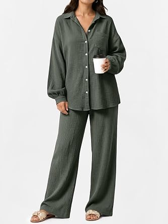LILLUSORY Womens 2 Piece Matching Lounge Sets Oversized Fall Outfits