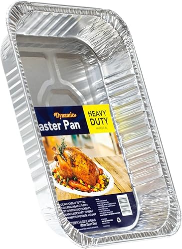 Miniatura 6 de Dynamic Sartén de aluminio resistente (paquete de 24) bandeja de 17.98 x 13.23 x 2.83 pulgadas, para asar, tamaño compacto, apto para horno,
