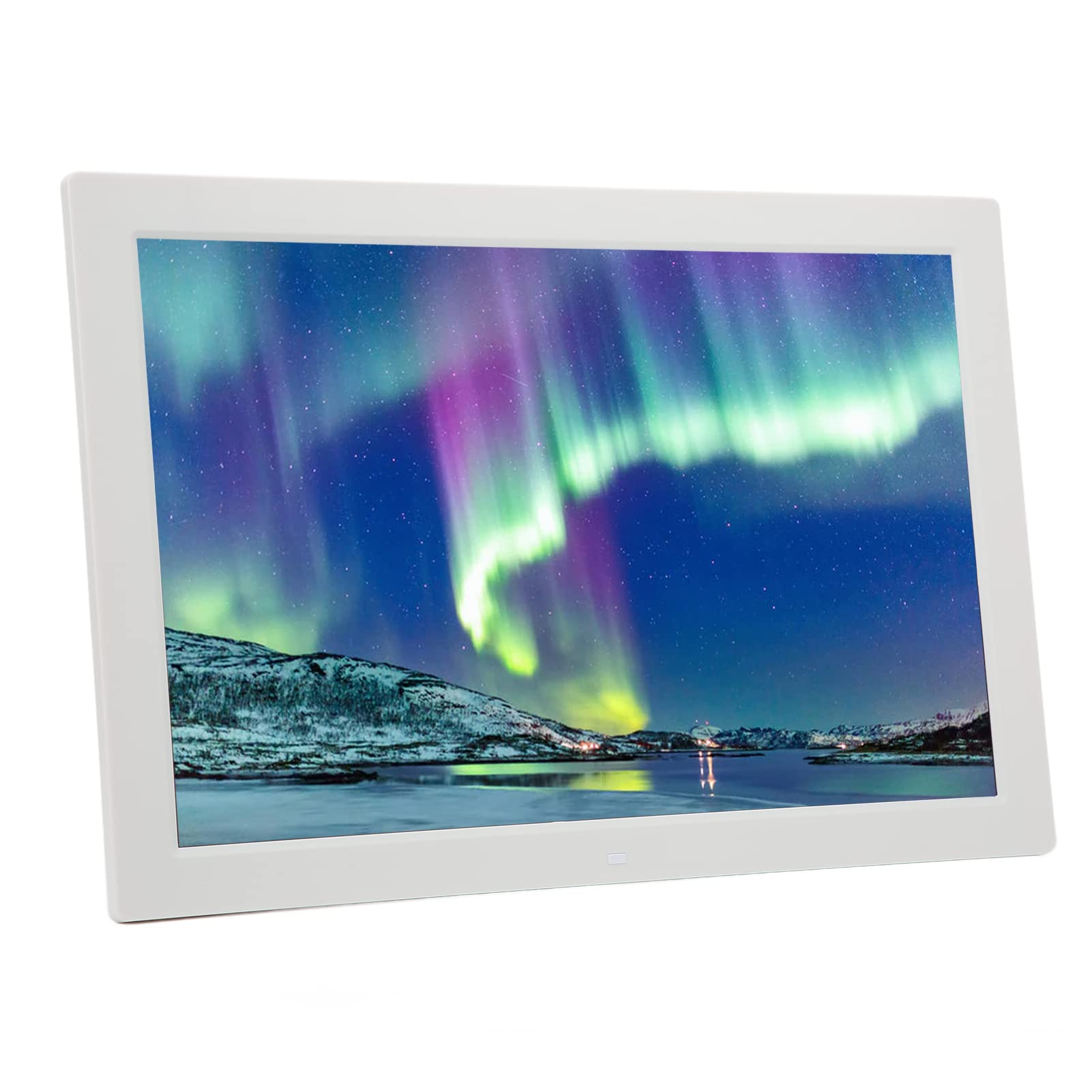 Digital Picture Frame, 17in 1440X900P HD Photo Display Screen Photo Frame Electronic, Smart Digital Photo Frame with Remote Control for Friends, Family, Share Pictures and Videos