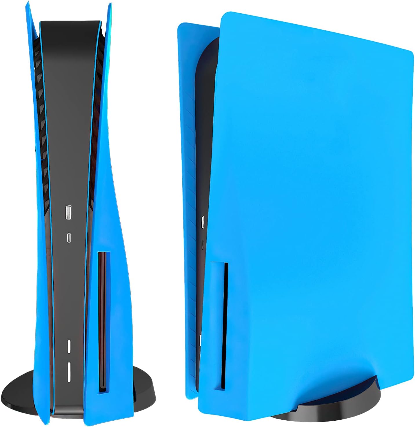 Face Plate Cover Shell for PS5 Disc Edition Console Faceplates, Accessories Compatible with Playstation 5 Protective Replacement Panels (Starlight Blue)