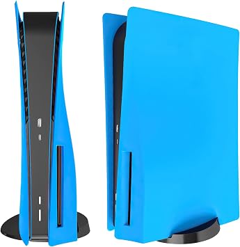 غلاف لوحة الوجه لشاشات وحدة تحكم PS5 Disc Edition لوحات الوجه ، الملحقات المتوافقة مع لوحات استبدال الحماية Playstation 5 Starlight Blue